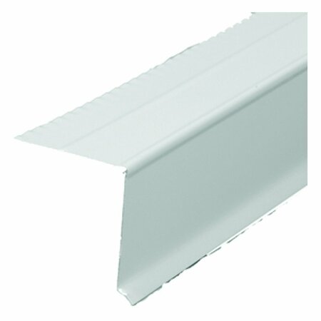 AMERIMAX HOME PRODUCTS West Coast Drip Edge, 10 ft L, Steel, White 5761600120